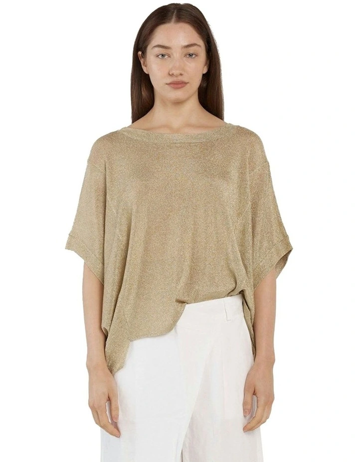Corsica Knit Top in Gold image 1