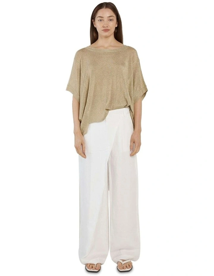 Corsica Knit Top in Gold image 2