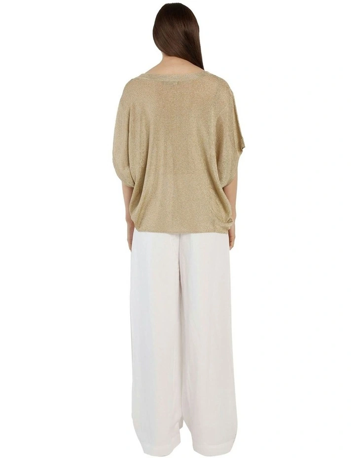 Corsica Knit Top in Gold image 4