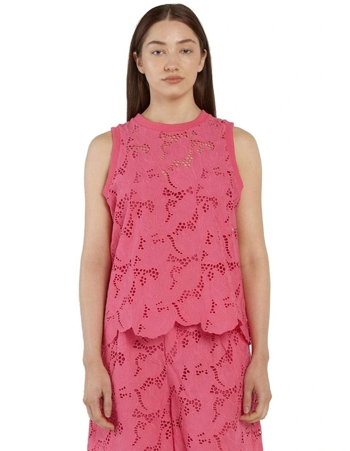 Worth It Top in Hot Pink image 1