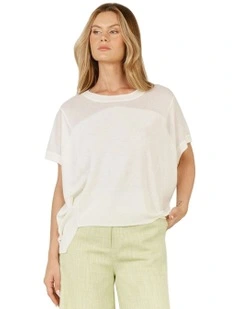 Corsica Knit Top in White