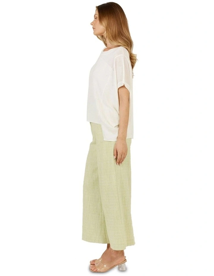 Corsica Knit Top in White image 3