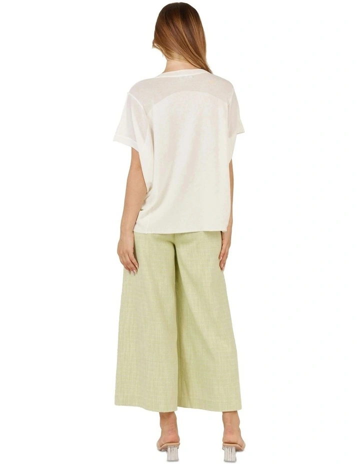 Corsica Knit Top in White image 4