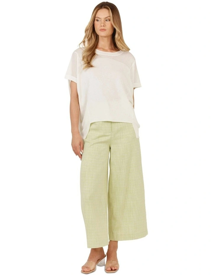 Corsica Knit Top in White image 5