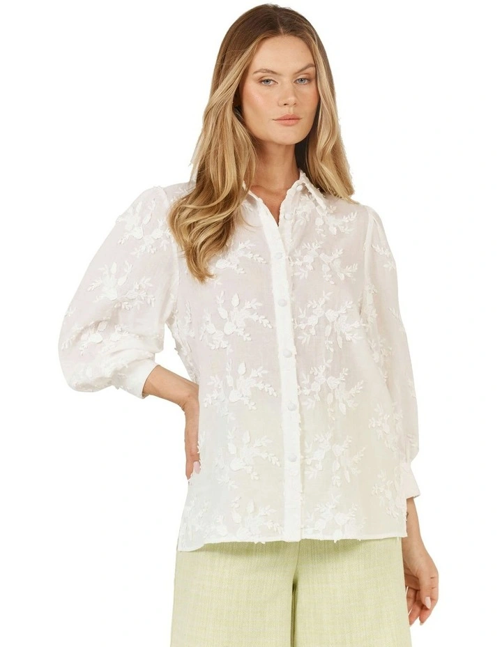 Gardenia Shirt in White image 2