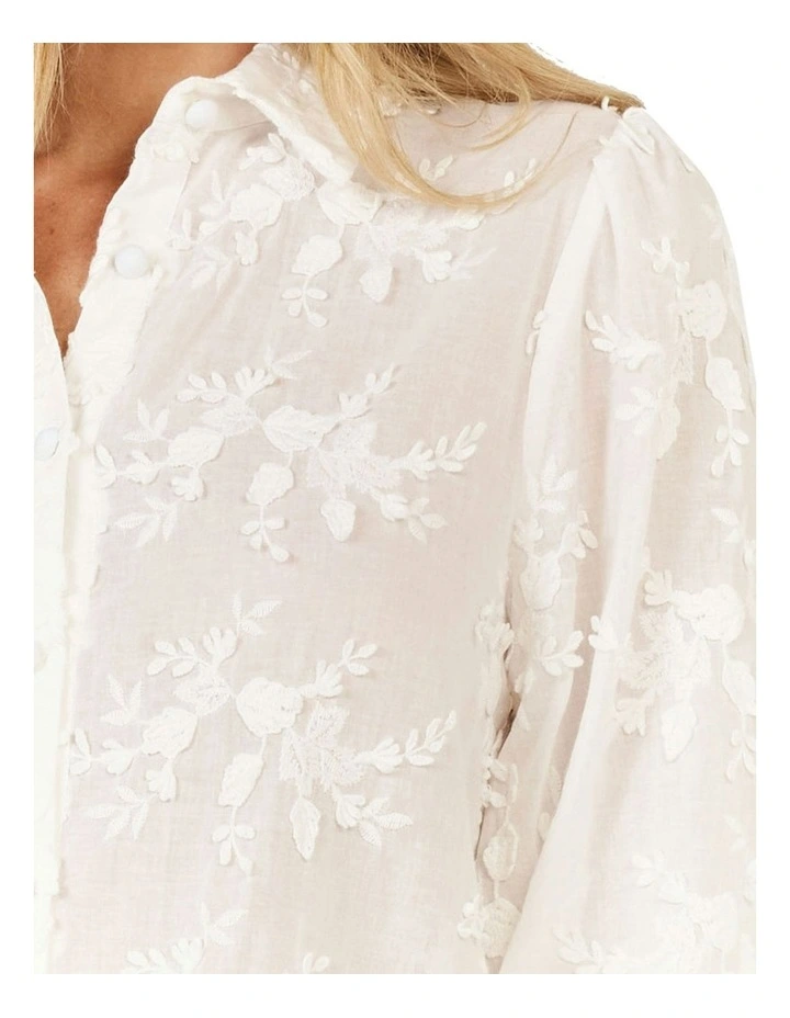 Gardenia Shirt in White image 4