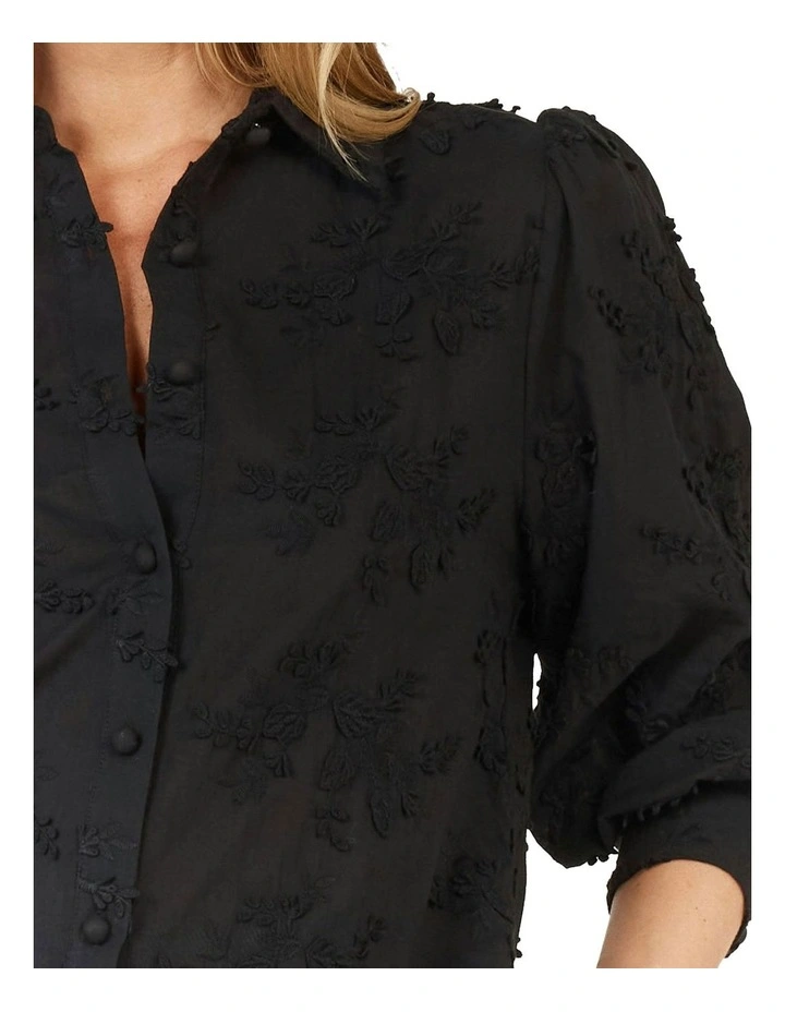Gardenia Shirt in Black image 6