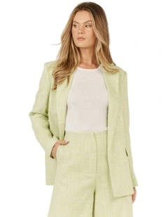 St Helena Blazer in Acid Green