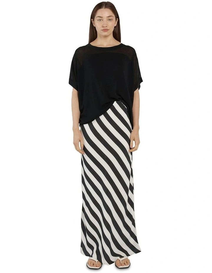 Madeira Skirt in Liquorice Stripe image 2
