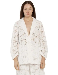 Worth It Blazer in White