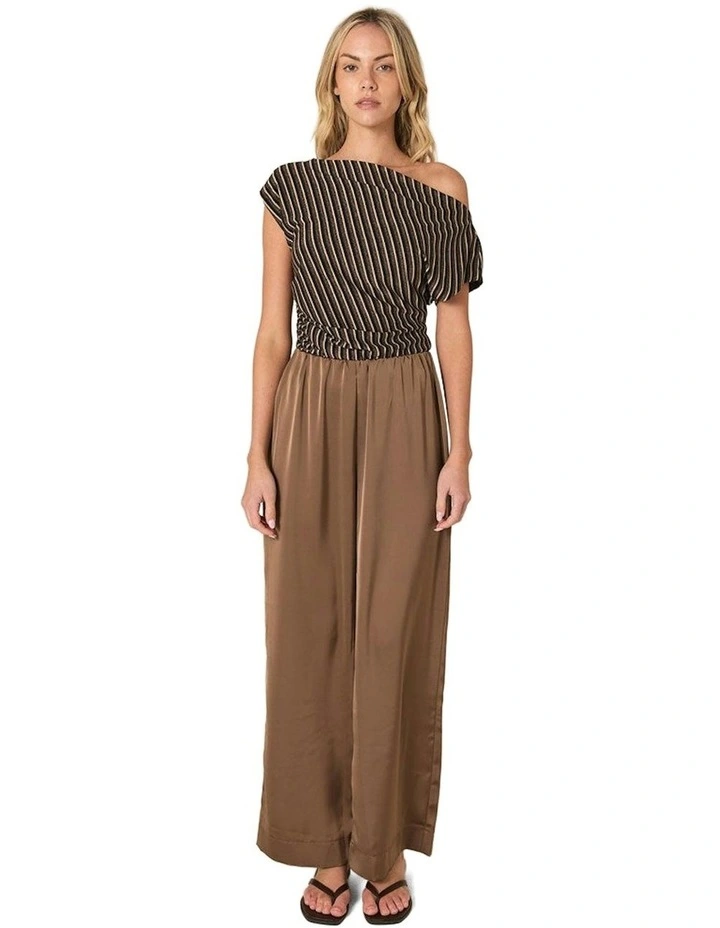 Dahlia Satin Pant in Bronze image 4