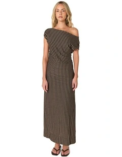 Everlyn Metallic Jersey Dress in Multicolour