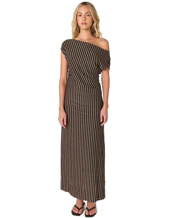 Everlyn Metallic Jersey Dress in Multicolour image 1