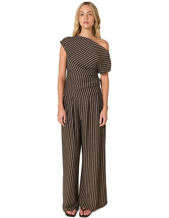 Everlyn Metallic Jersey Pant in Multicolour image 4