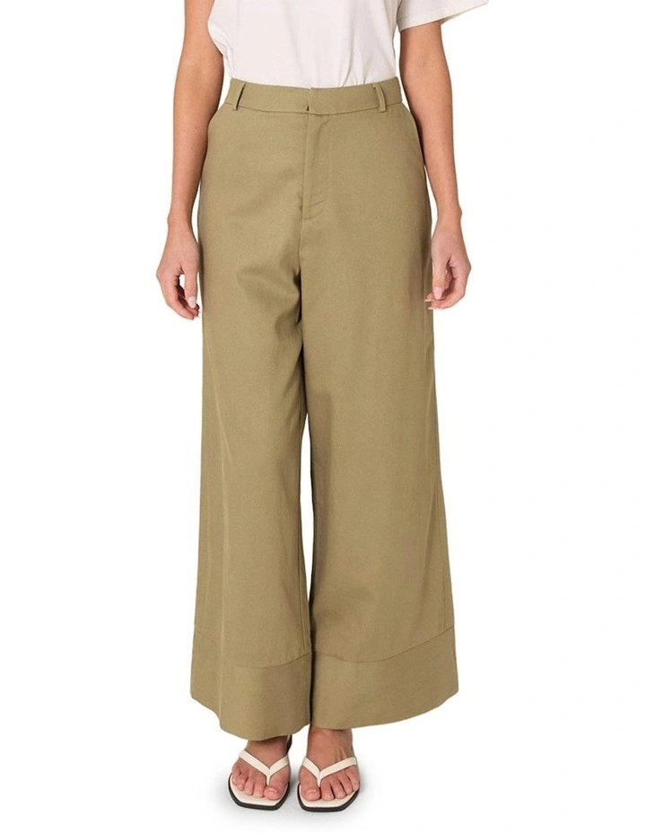 Zephyr Straight Leg Pant in Sage image 1