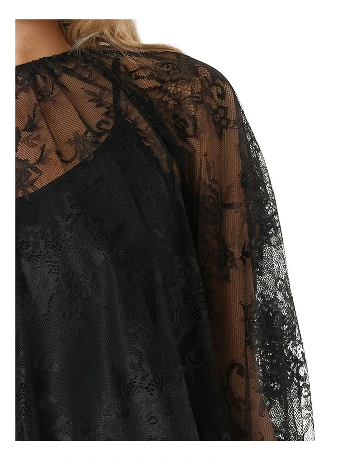 Odyssey Lace Blouse in Black image 5