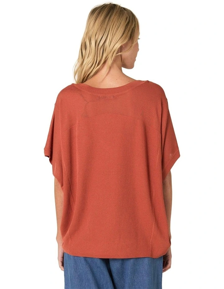 Esther Knit Top in Cinnamon image 2