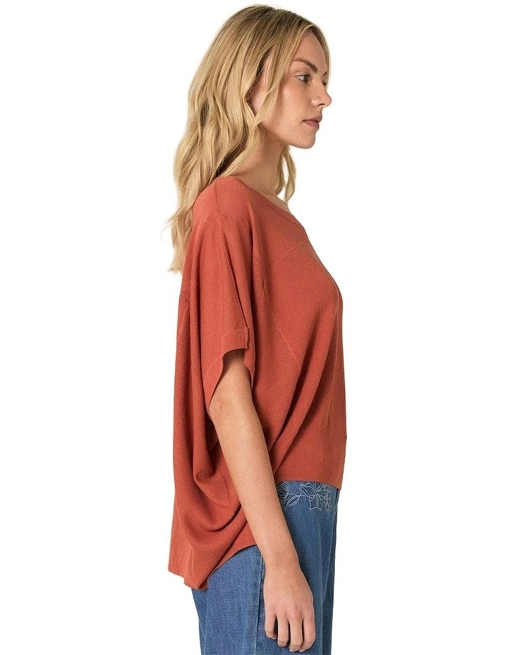 Esther Knit Top in Cinnamon image 3