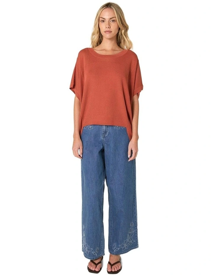 Esther Knit Top in Cinnamon image 4