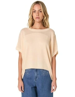 Esther Knit Top in Natural