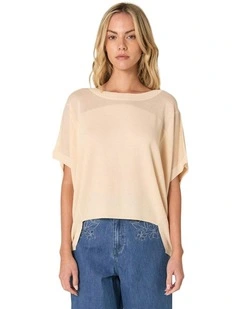 Esther Knit Top in Natural
