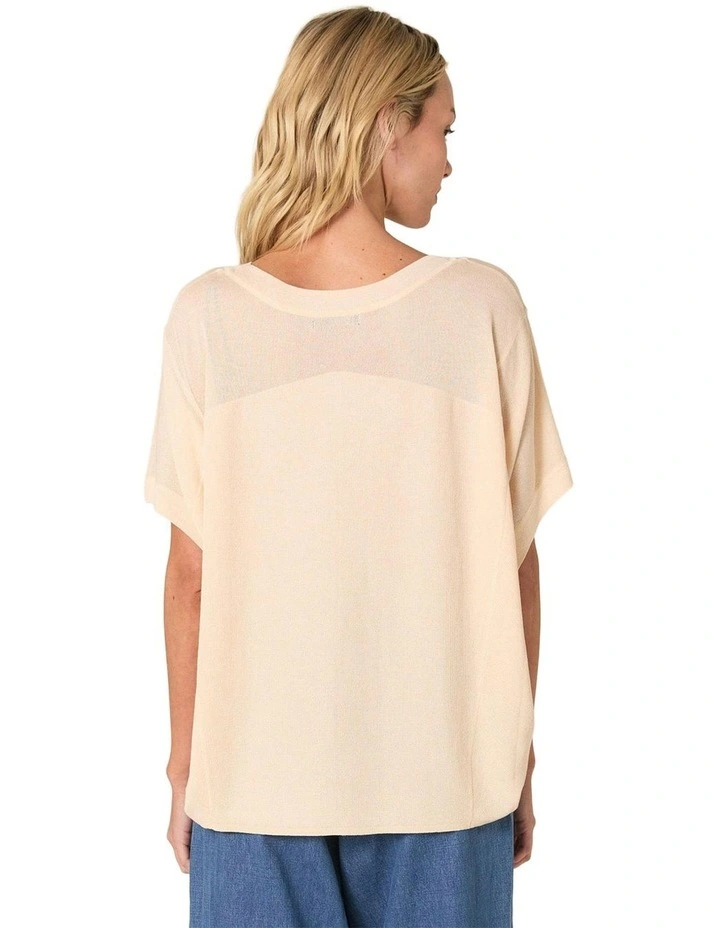 Esther Knit Top in Natural image 2