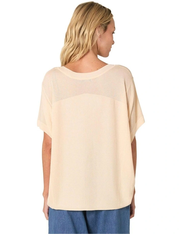 Esther Knit Top in Natural image 2