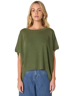 Esther Knit Top in Olive