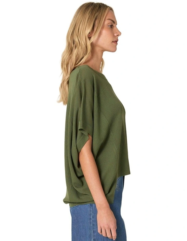Esther Knit Top in Olive image 3