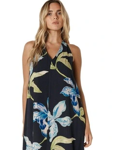 Anthea Maxi Dress in Black Floral