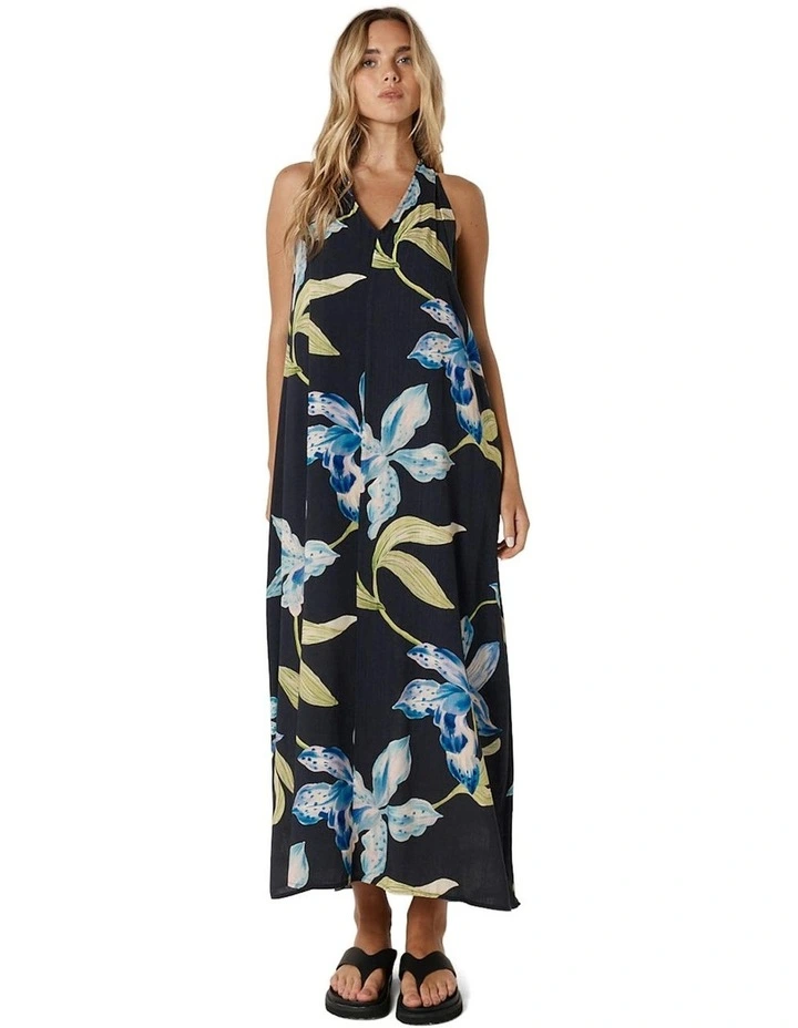 Anthea Maxi Dress in Black Floral image 4