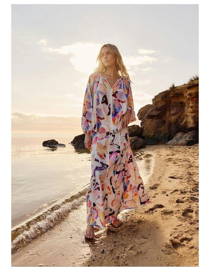 Mariposa Print Blouse in Butterfly Print image 5