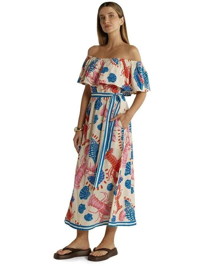 Soleil Dress in Lobster image 3