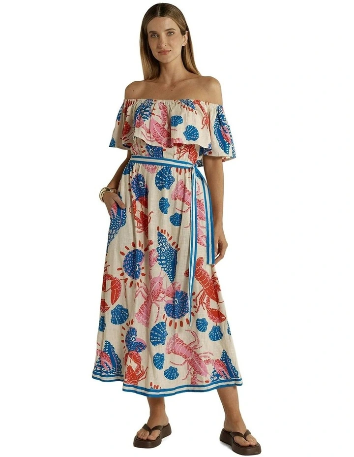 Soleil Dress in Lobster image 4