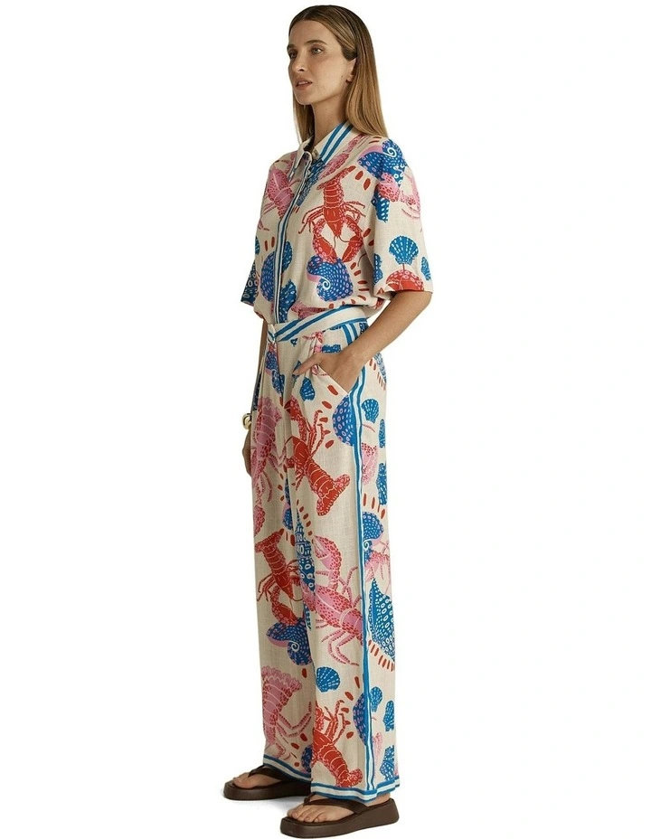 Soleil Pant in Lobster image 3