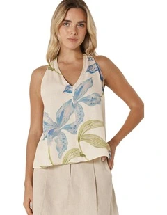 Anthea Tank in White Floral