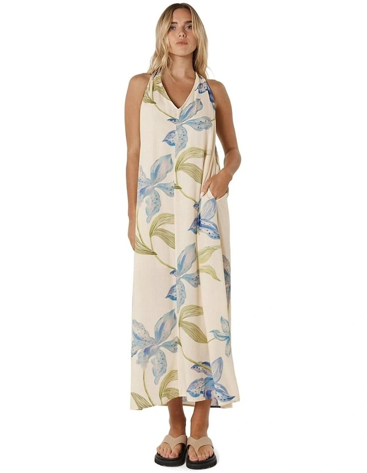 Anthea Maxi Dress in White Floral image 1