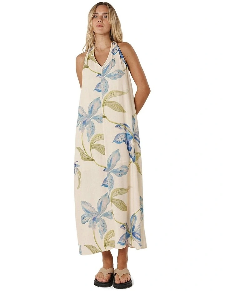 Anthea Maxi Dress in White Floral image 4