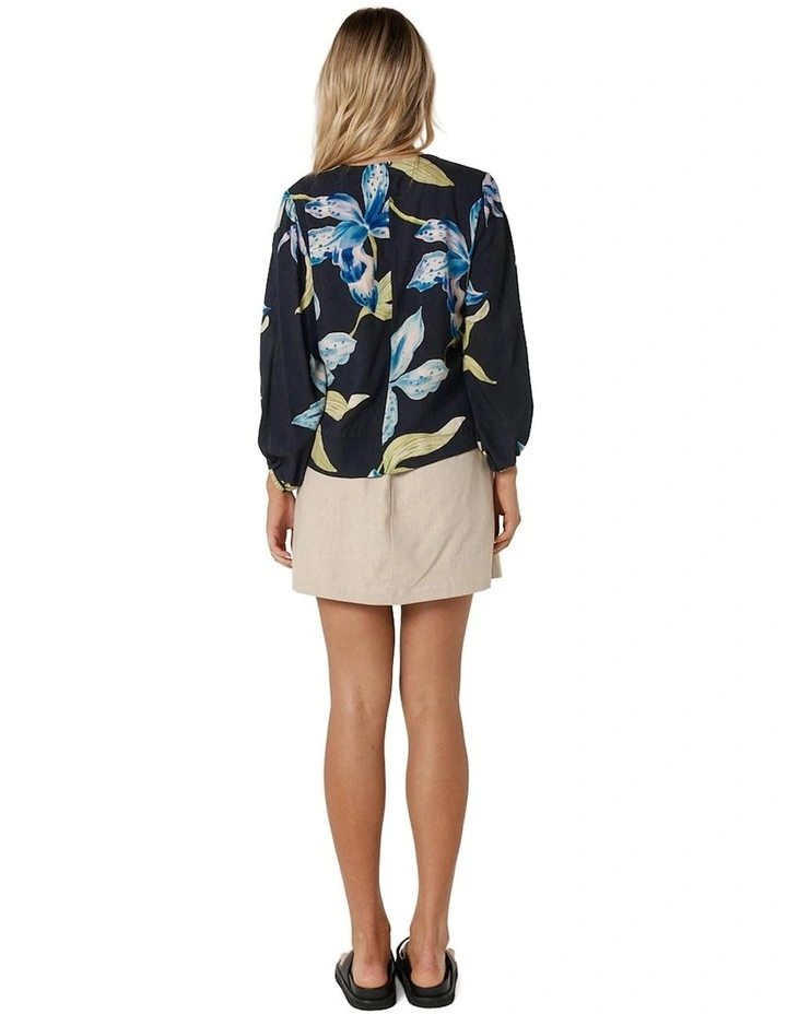 Anthea Blouse in Black Floral image 2