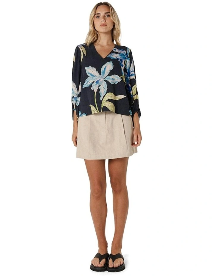 Anthea Blouse in Black Floral image 4