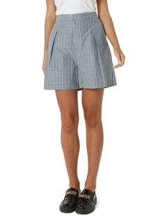 Marina Shorts in Navy Stripe