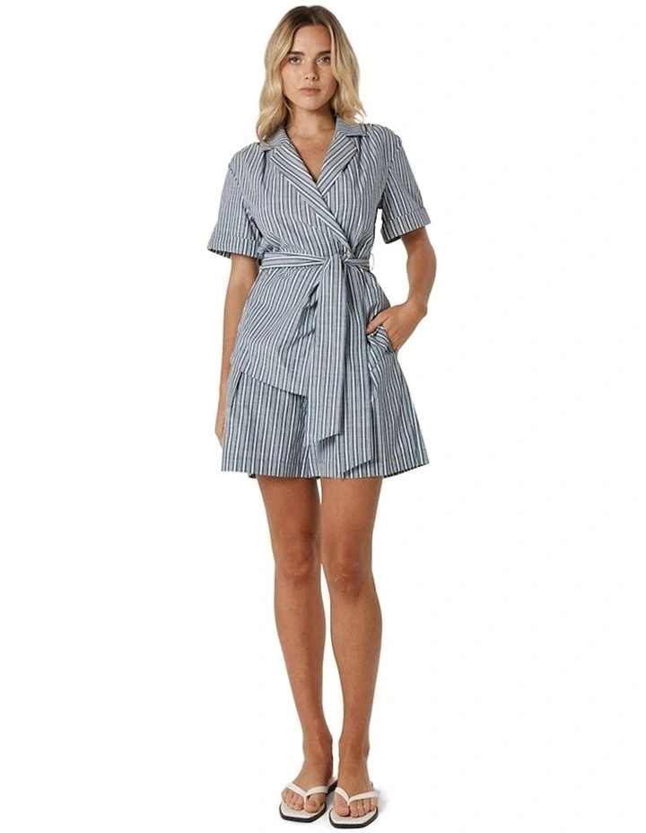 Marina Shorts in Navy Stripe image 4