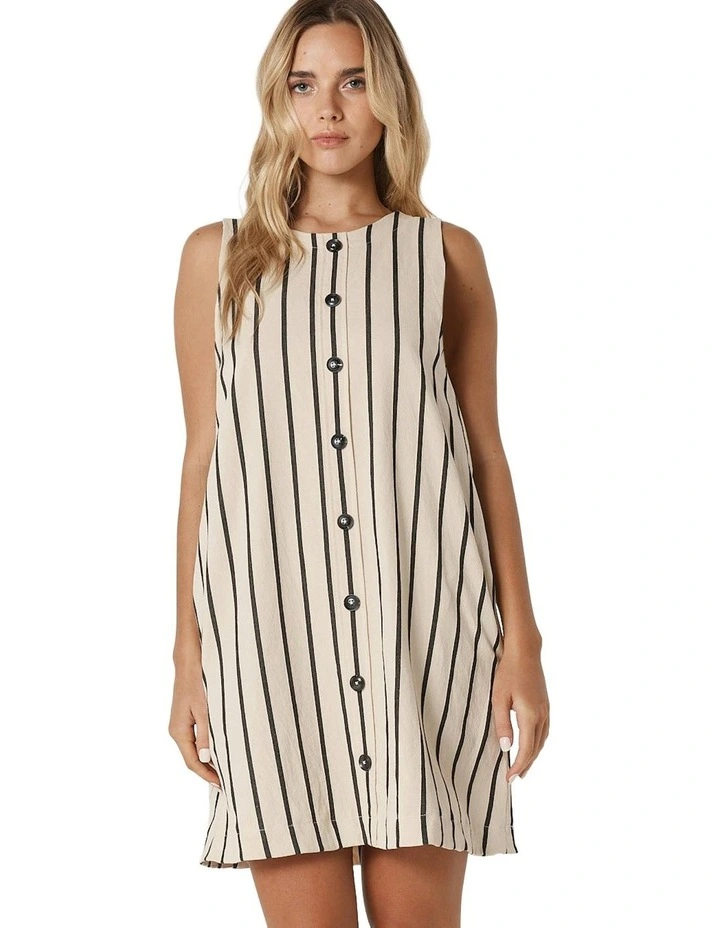 Luna Dress in Cream/Black image 1