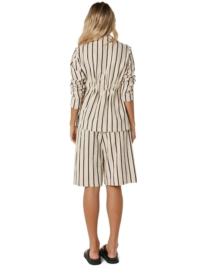 Luna Wrap Blazer in Cream/Black image 2