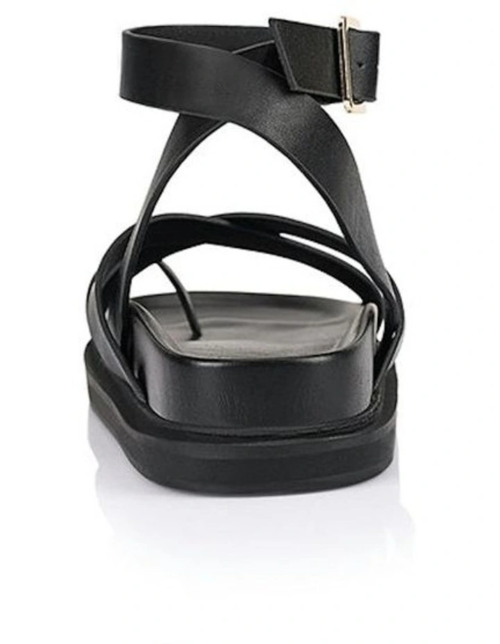 Brady Footbed Sandals in Black image 3
