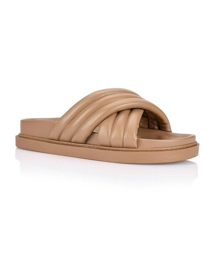 Britney Footbed Slides in Brown image 2