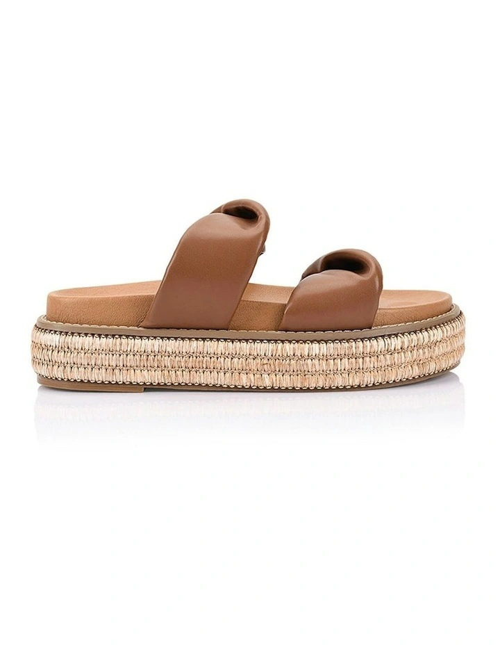 Rue Flatform Slides in Brown image 1