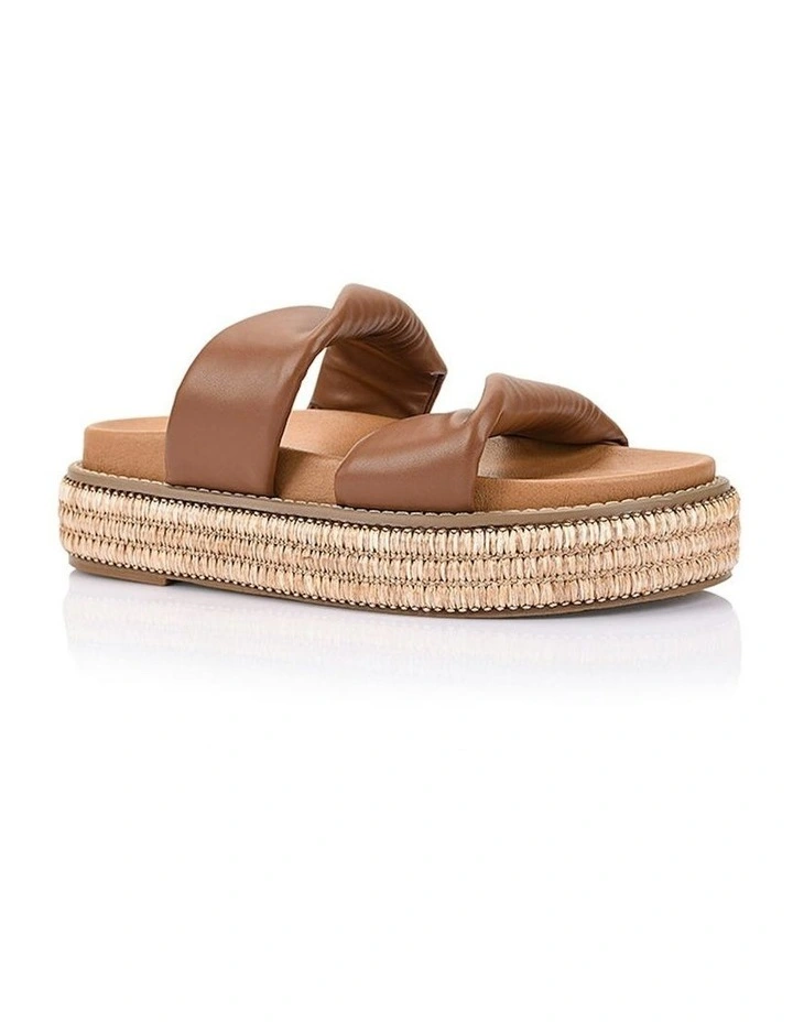 Rue Flatform Slides in Brown image 4
