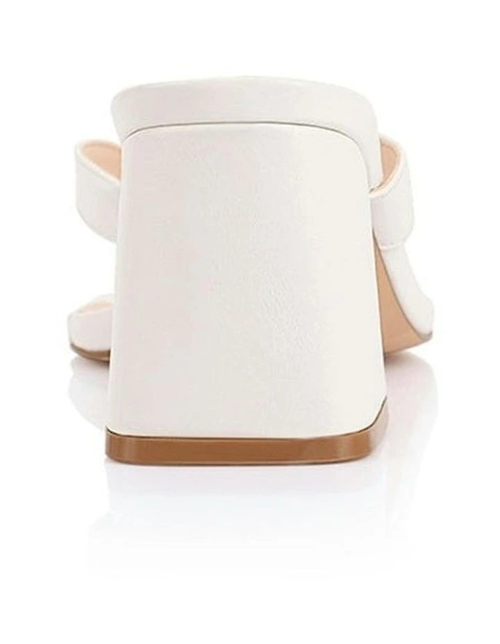 Stoked Block Heel Thongs in White image 3