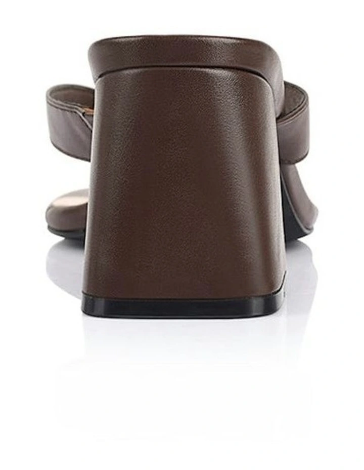 Stoked Block Heel Thongs in Chocolate image 3